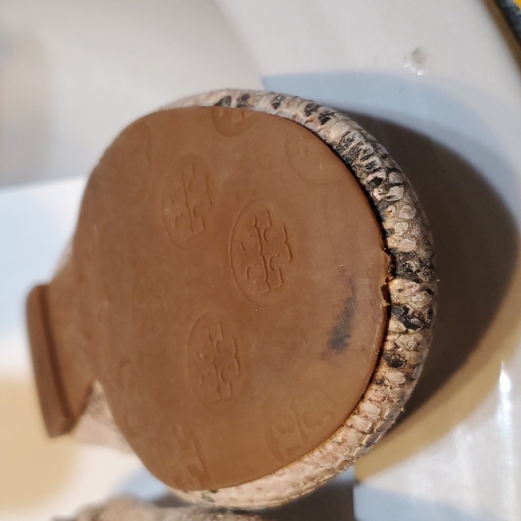 Tory Burch Reva Python skin leather Flats - Picture 11 of 16